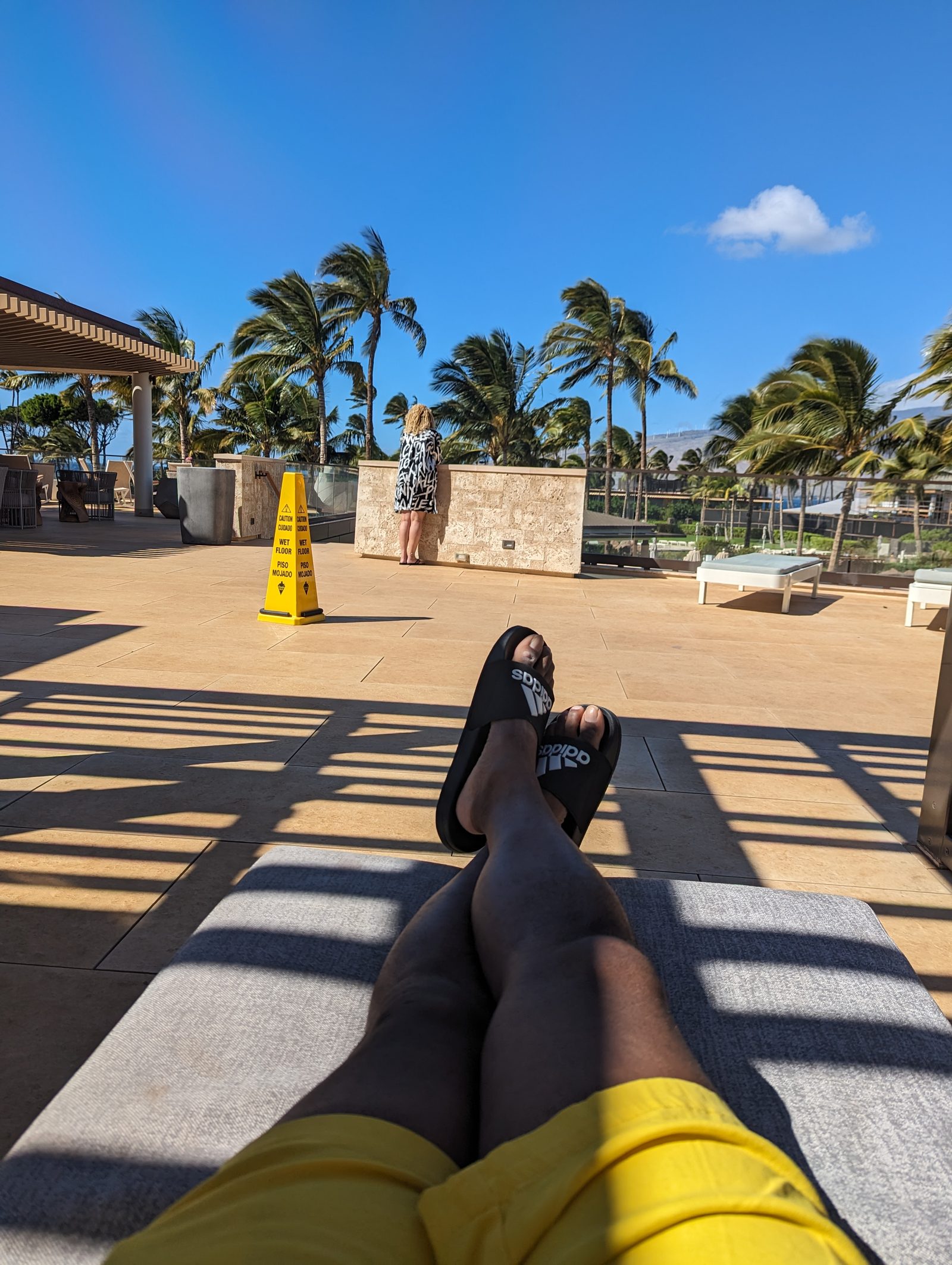 Poolside in Maui, a real points-funded trip